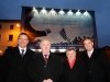 Photo Mary BrowneJFK 50 year of commeration launched.From left Cllr Michael Sheehan JFK 50 committee, Cllr Paul Crowdle chairperson Town council, Minister Brendan Howlin and Minister Paul Kehoe.