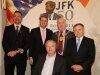 Photo Mary BrowneJFK 50 year of commeration launched.From left Cllr Michael Sheehan JFK 50 committee, Minister Paul Kehoe, Sean Connick JFK Trust, Cllr Paul CrowdleÂ chairperson Town council andÂ Minister Brendan Howlin.